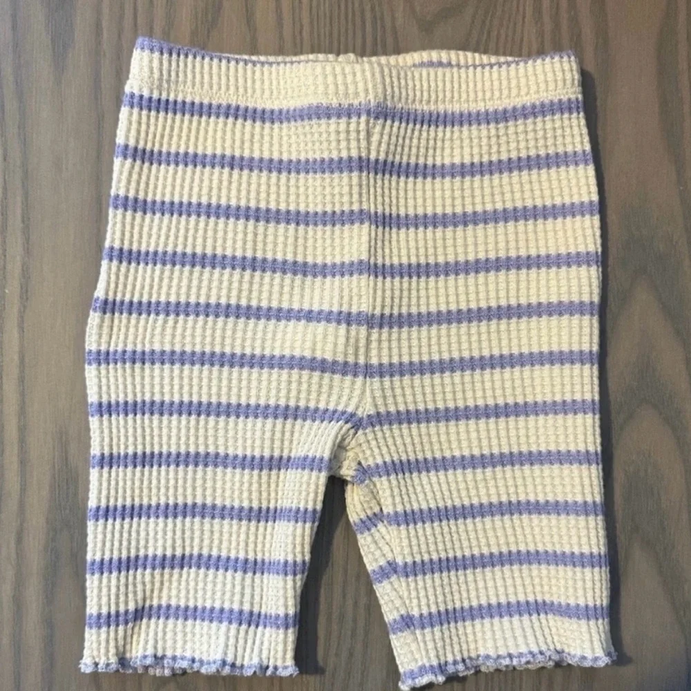 ZARA TODDLER GIRL STRIPED KNIT T-SHIRT AND SHORTS NWOT